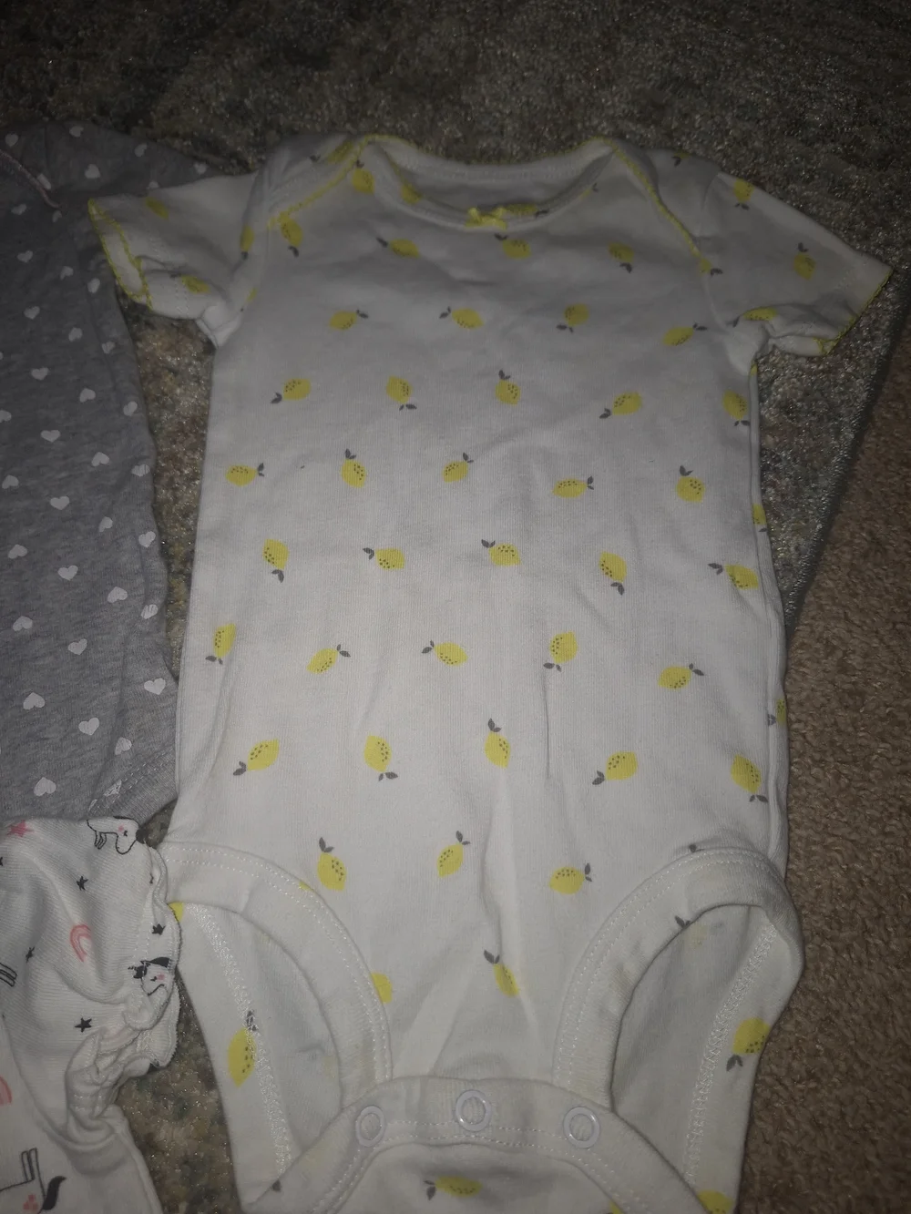 Lot Of 8- Baby Girls Assorted Short-Sleeve Onesie Set - Pastel Mix